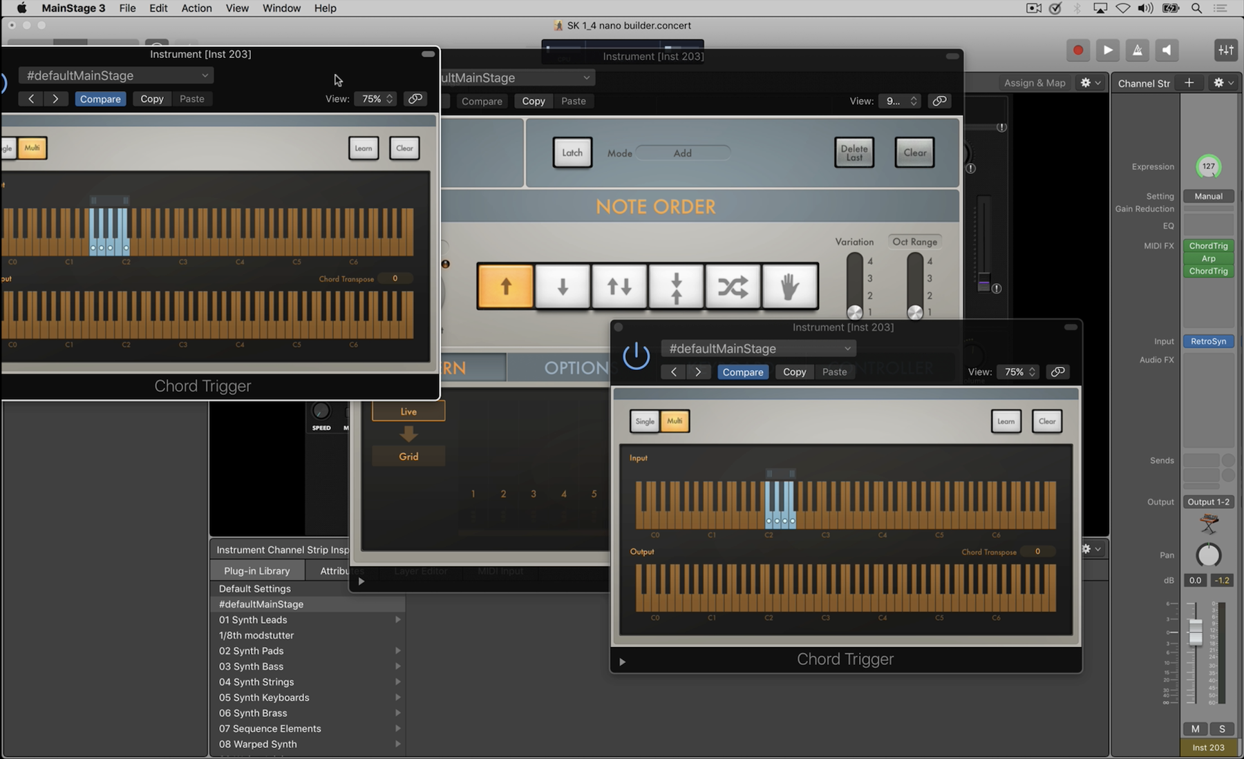 Design and Trigger a Midi Sequence in MainStage! MainStage Tutorial