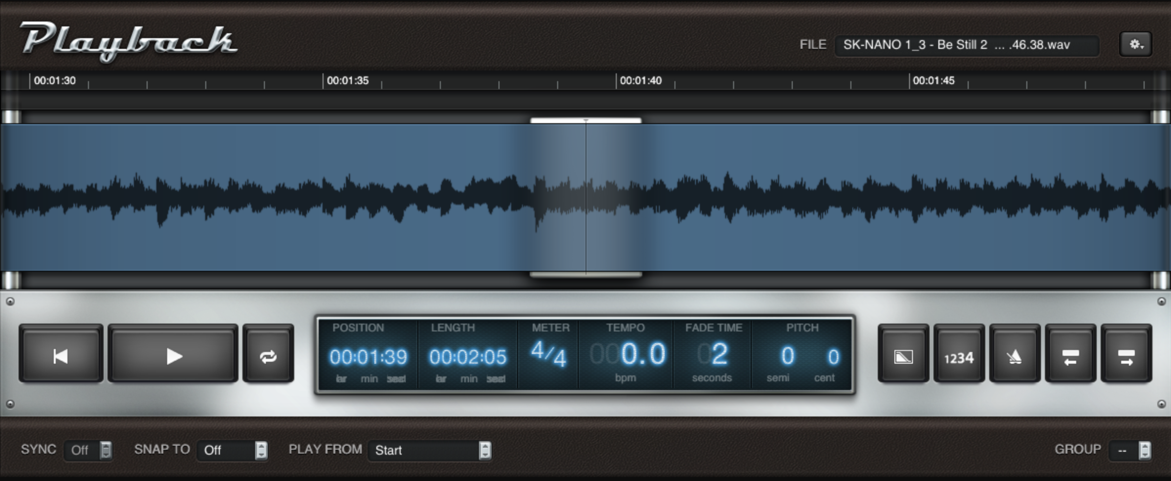 MainStage's Playback Plugin