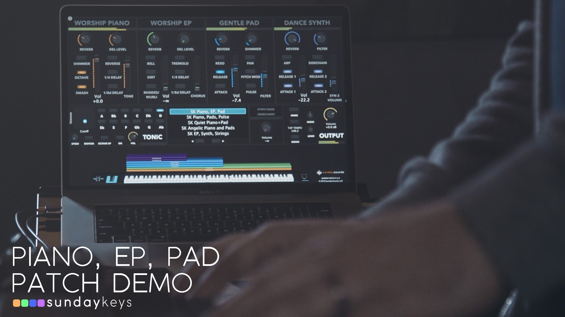 Piano, EP, Pad - Sunday Keys MainStage Patch Demo!
