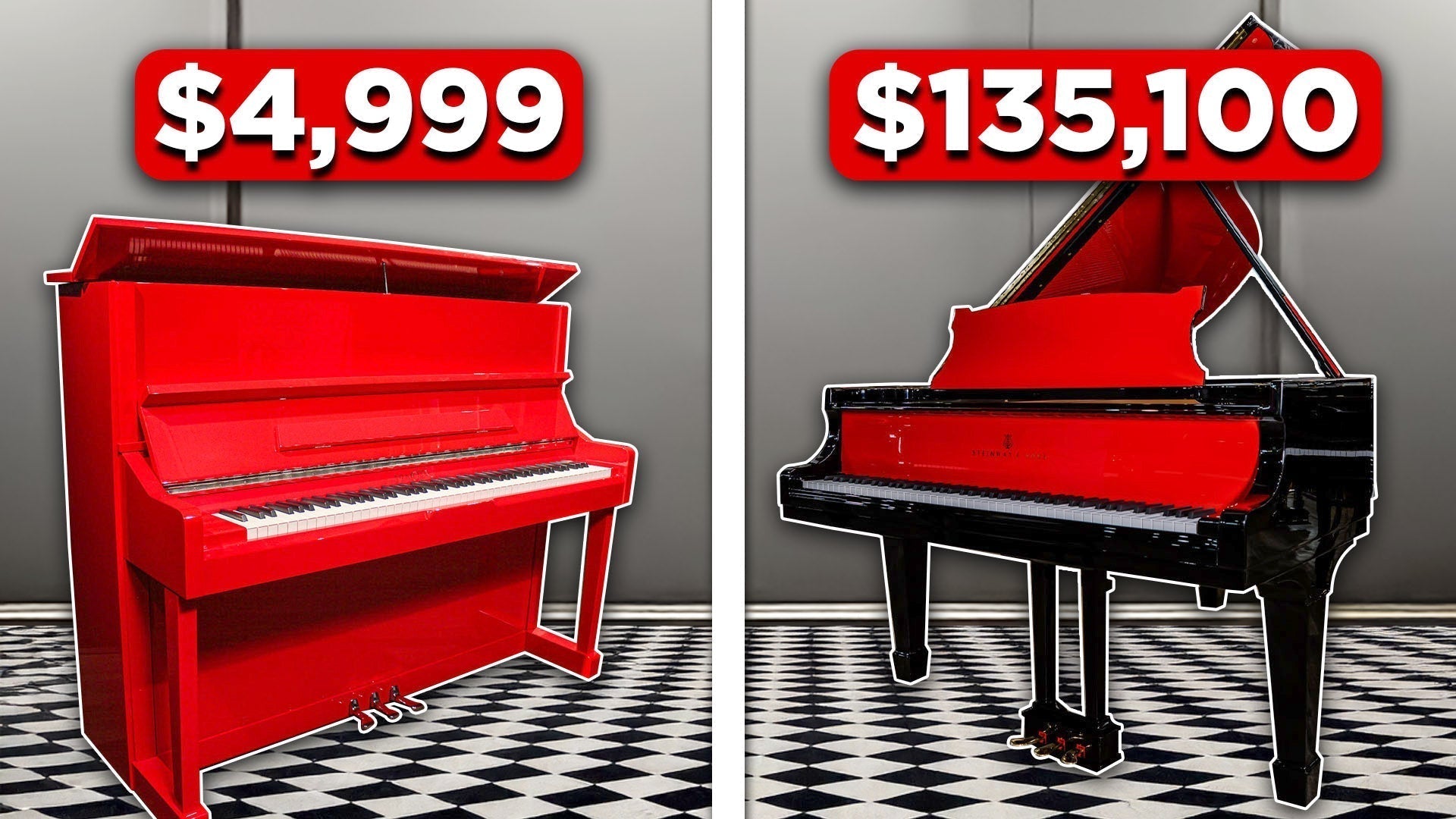 $99 vs $135,100 Red Keyboards for Churches