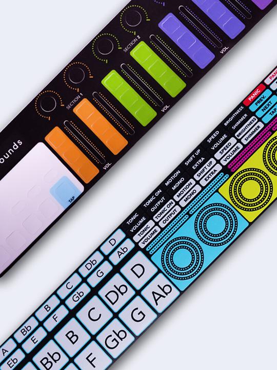 nanoKontrol2 Decal (black) + Tonic/Auxiliary Controls Decal
