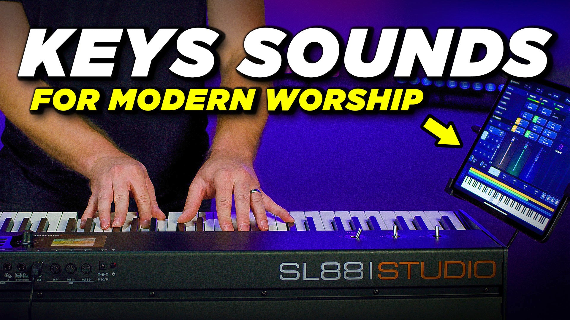 Worship Piano & Keys Sounds using an iPad