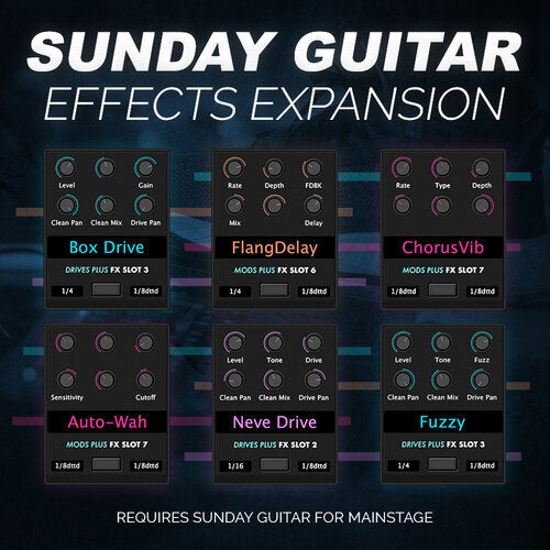 Sunday Guitar Version 2 Effects Expansion Pack Now Available!