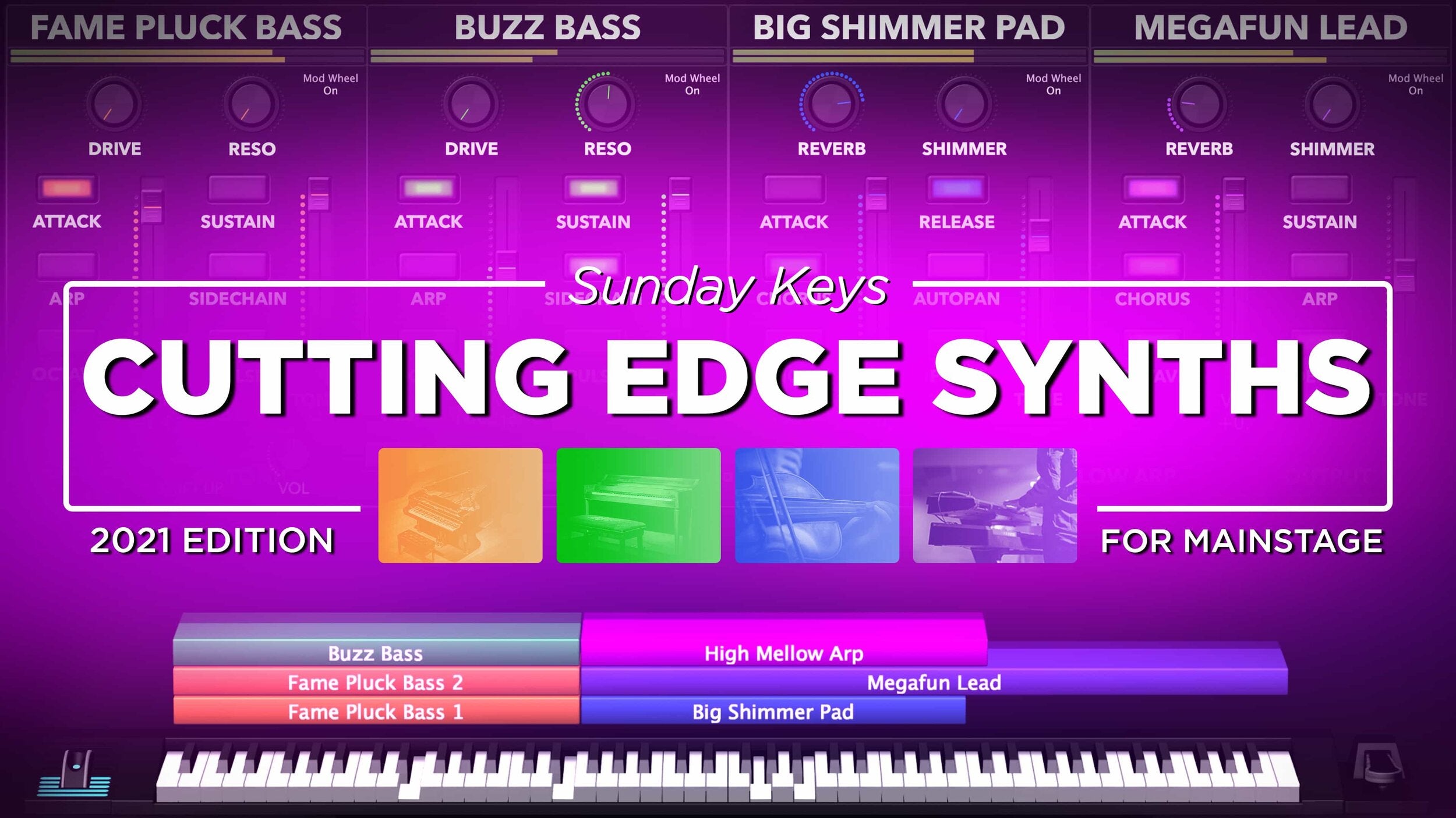 Cutting Edge Synth Sounds - Sunday Keys for MainStage 2021