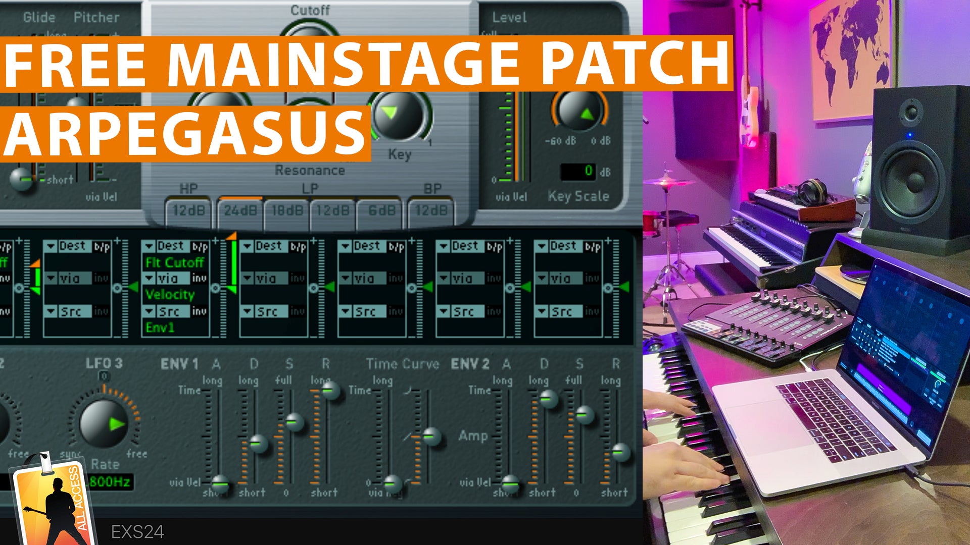 Free MainStage Worship Patch! - Arpegasus Aggressive FM Arp Synth!