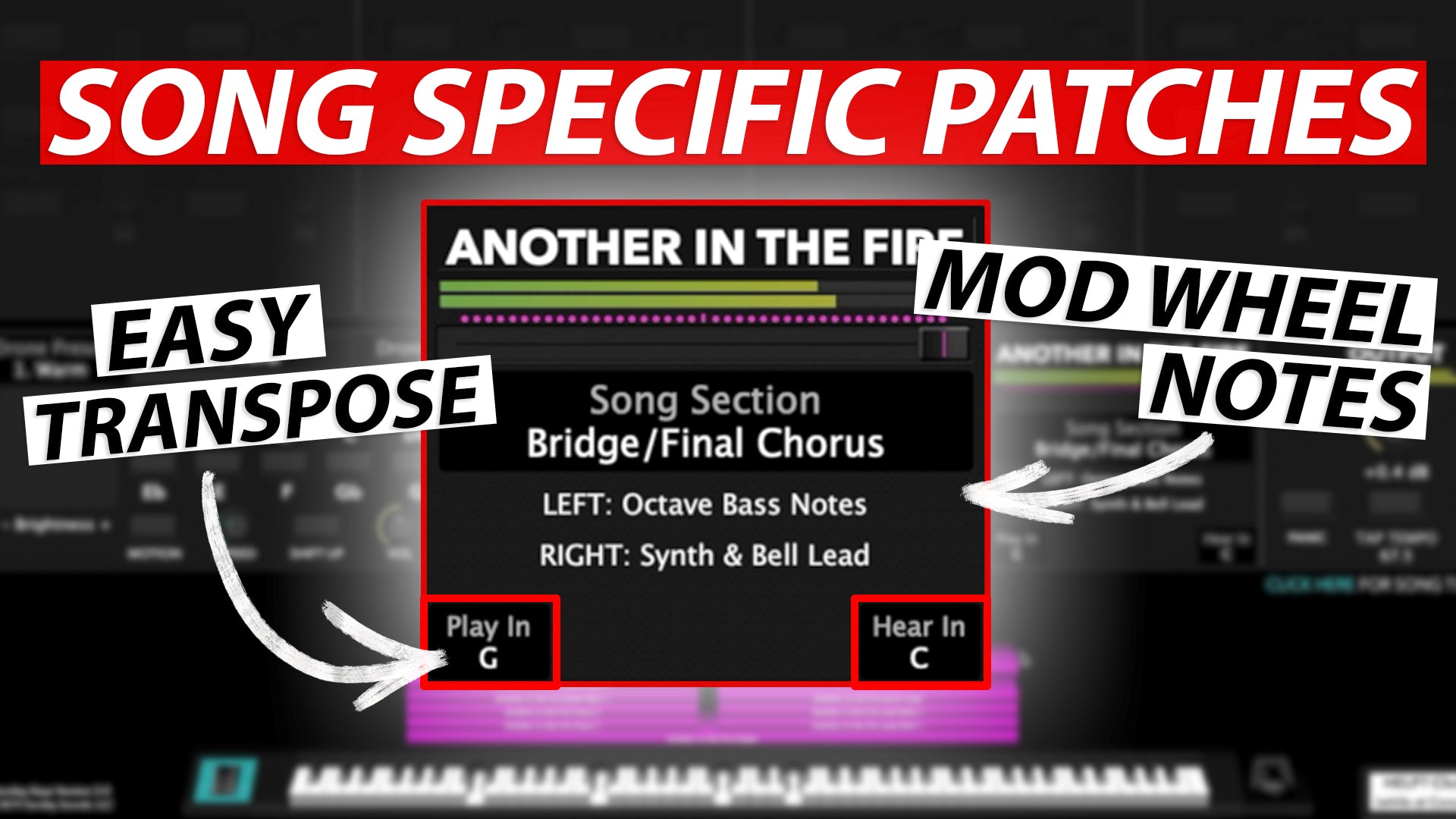 Easy Transpose Update - Song Specific MainStage Patches