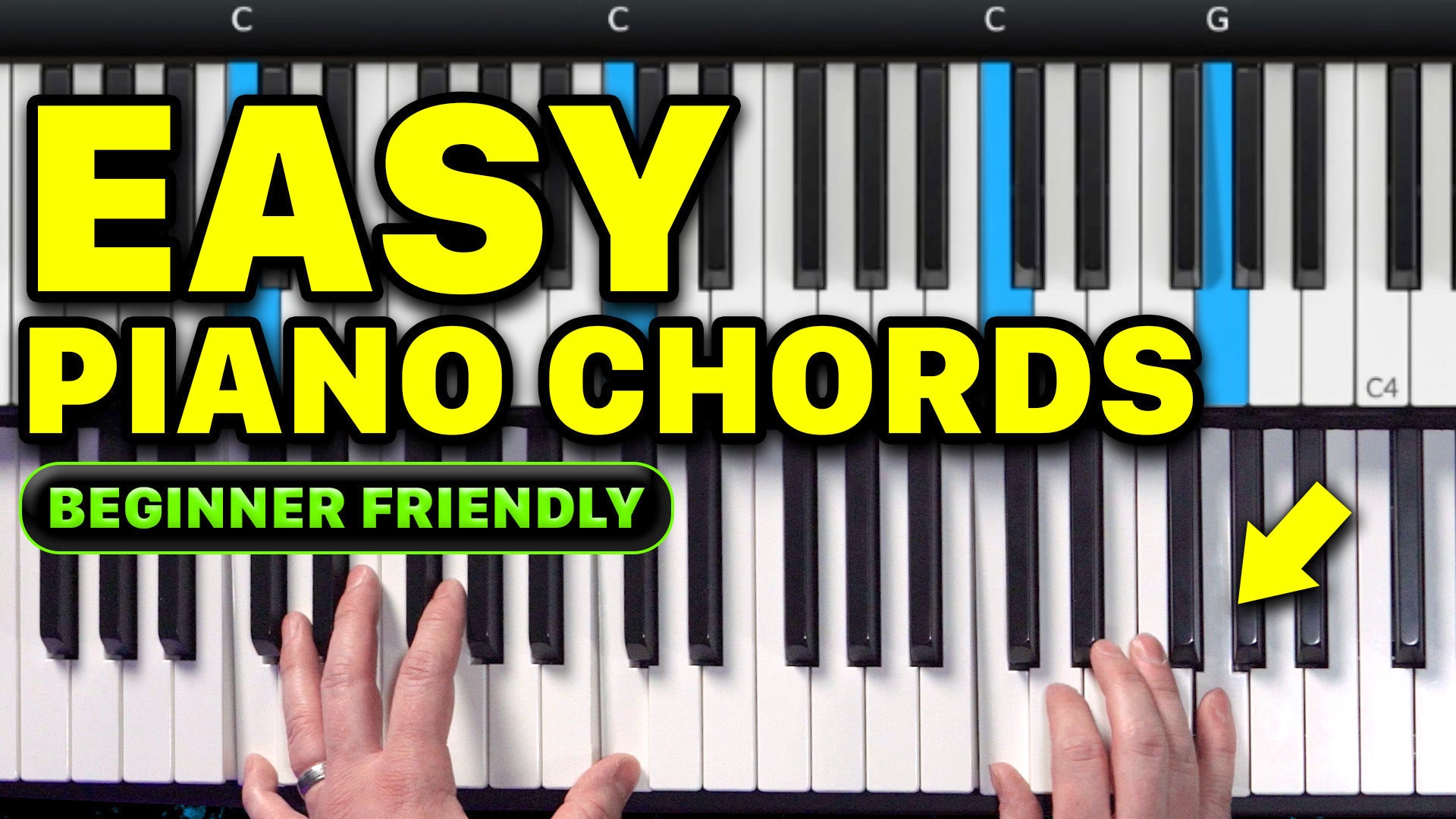 Simple Piano Chord Shapes Beginner Worship Lesson