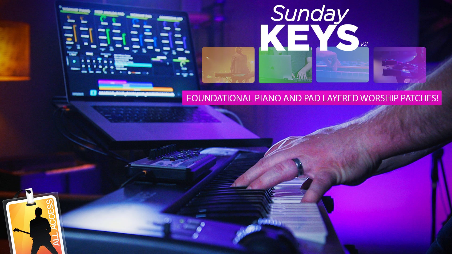 Foundational Piano and Pad Layered Worship Patches Demo - Sunday Keys Version 2