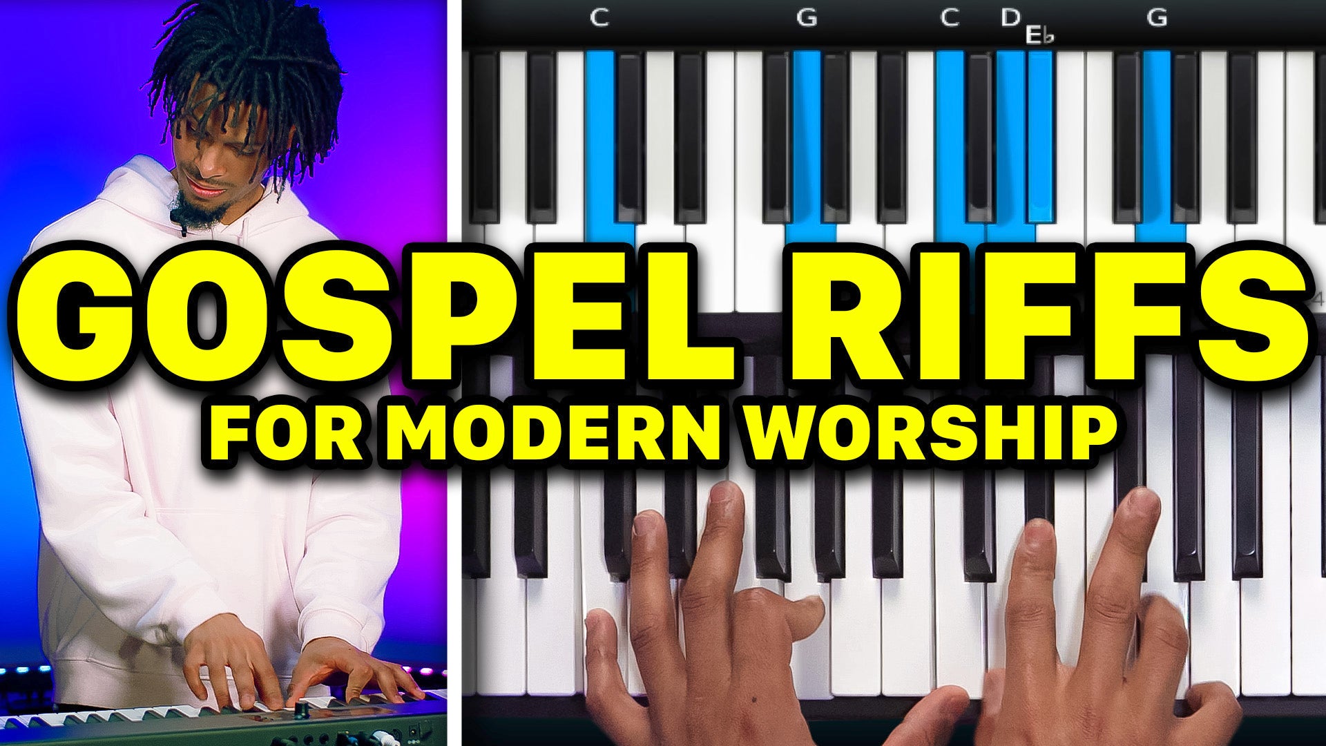 Learn 3 Gospel Keys Riffs - Beginner Worship Piano