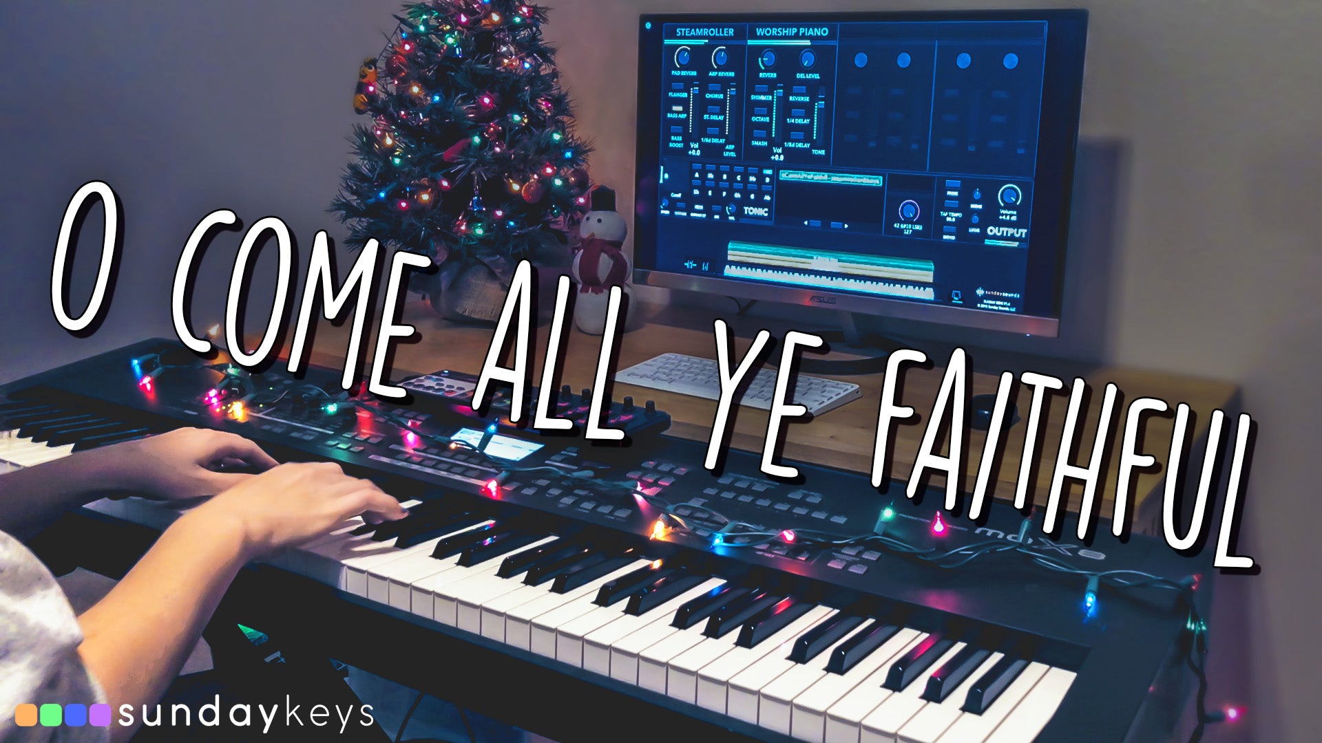 O Come All Ye Faithful - Sunday Keys and MainStage Christmas Patches Demo!