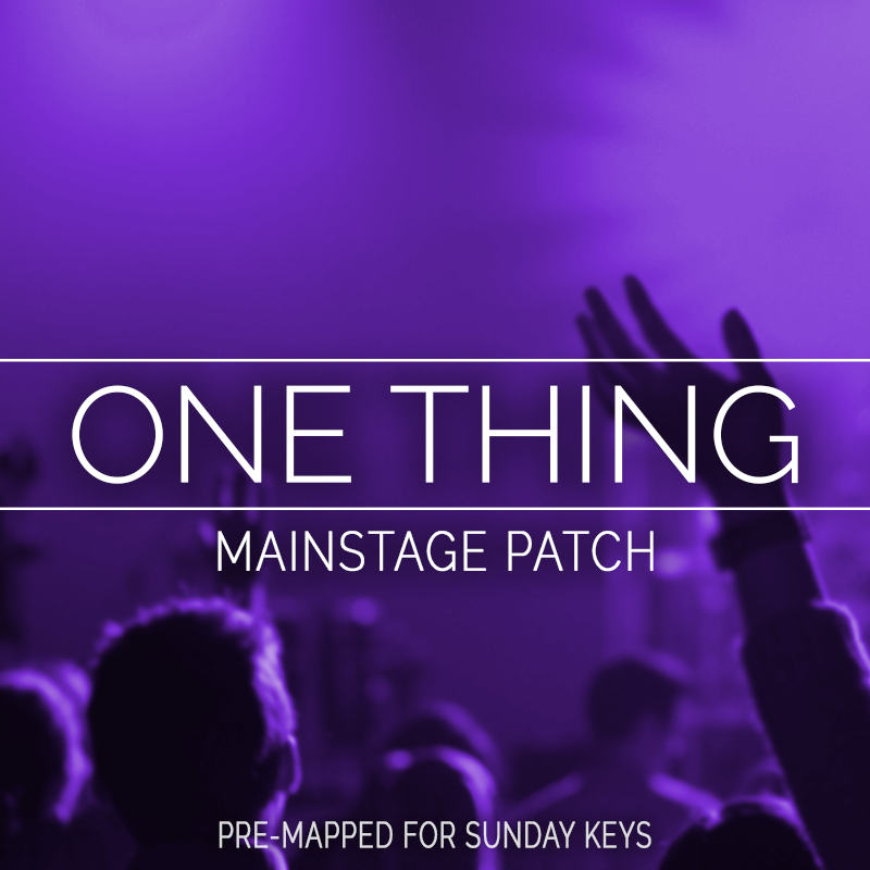 MainStage Keyboard Cover: One Thing By Hillsong Worship