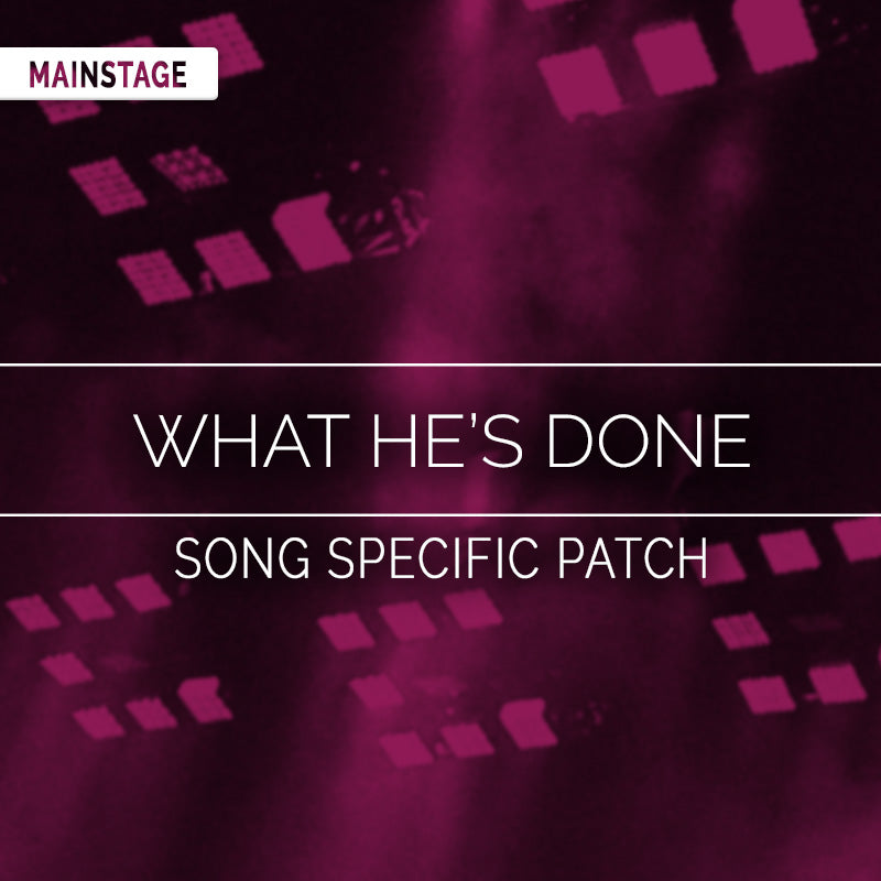 What He's Done - MainStage Patch Is Now Available!