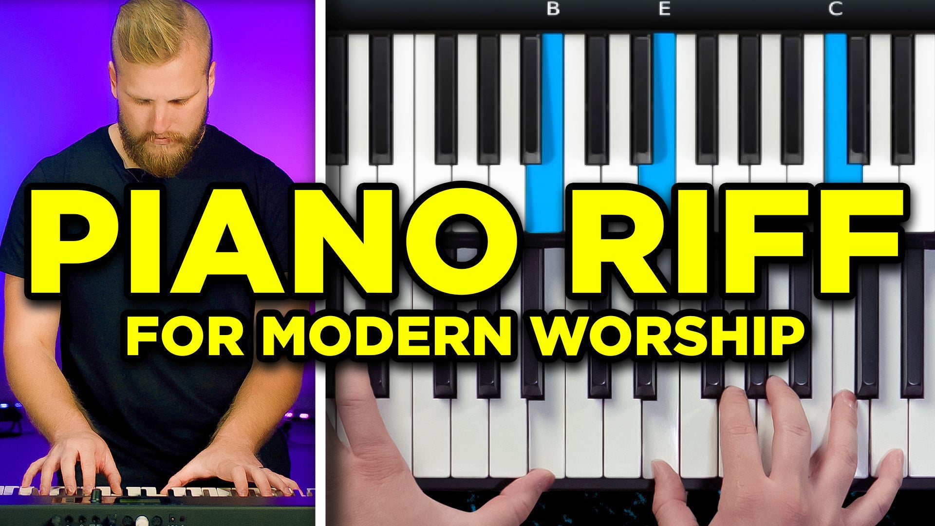 Learn this Simple Worship Piano Riff - Beginner Guide