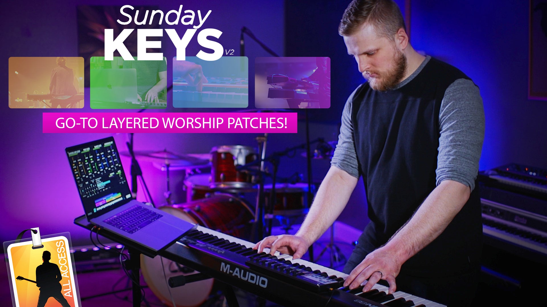 20 Go-To Layered Worship Patches Demo - Sunday Keys Version 2