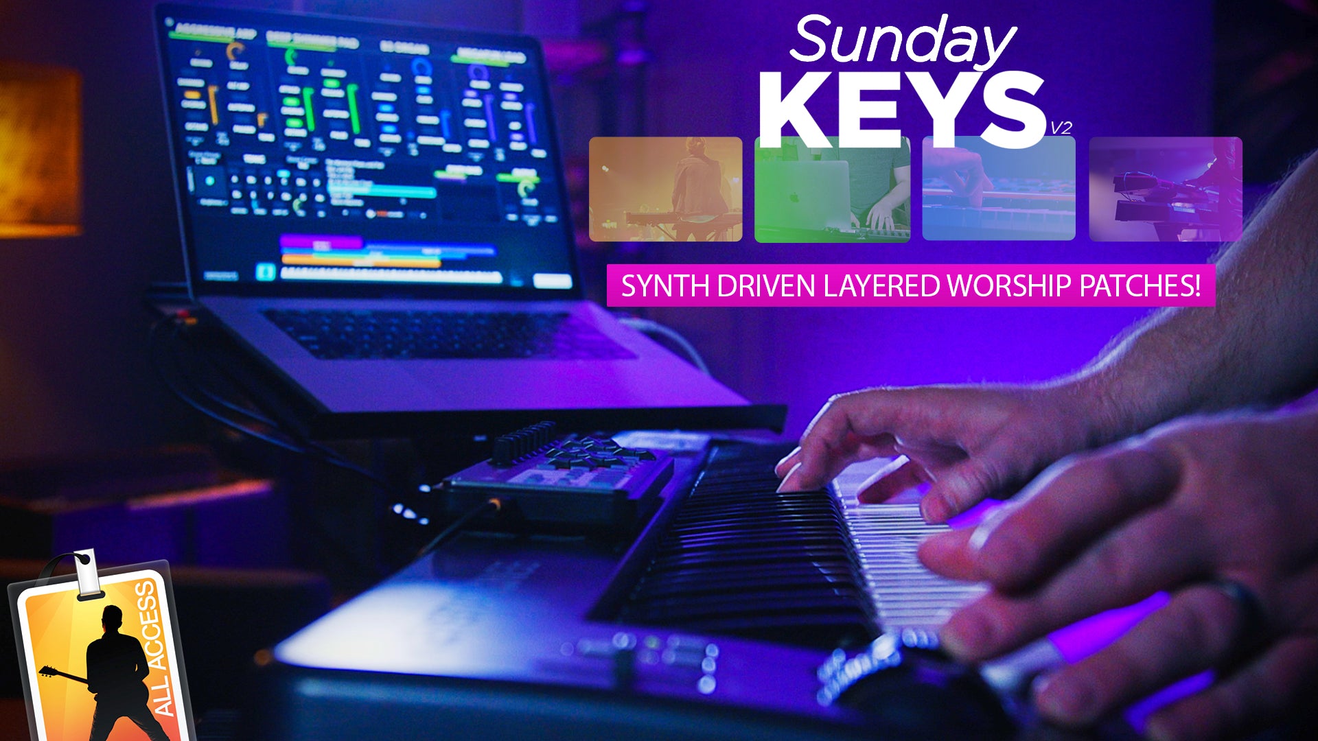Synth Driven Layered Worship Patches Demo - Sunday Keys Version 2