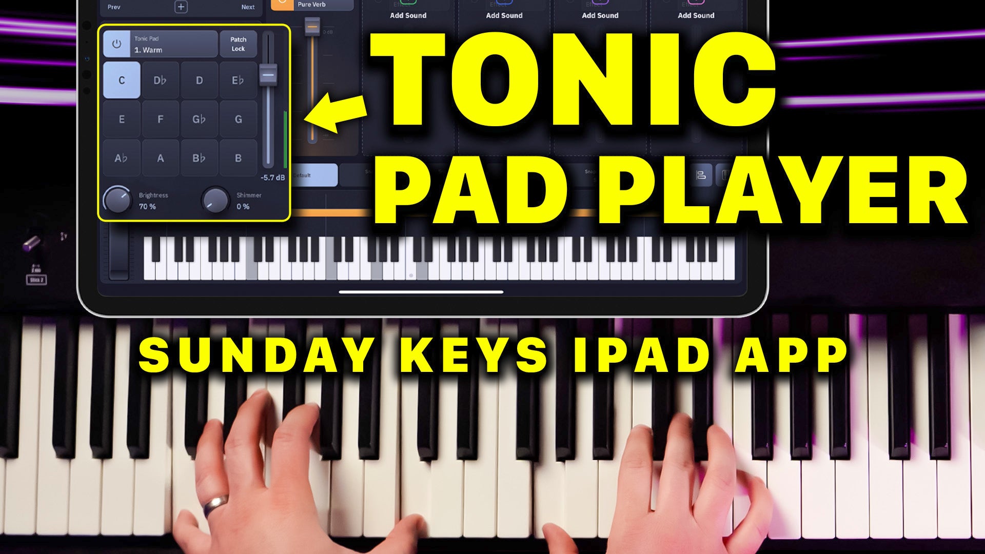 Ambient Worship Pad Player for iPad - Sunday Keys App