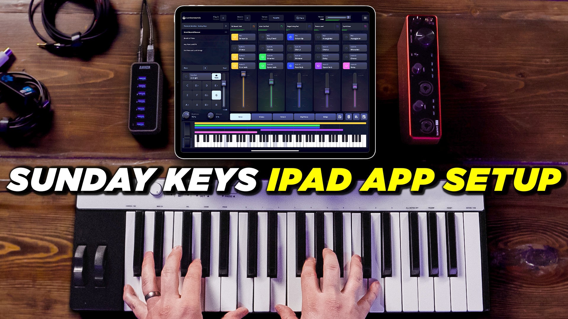 Ultimate Guide to Setup iPad Worship Keys Rig