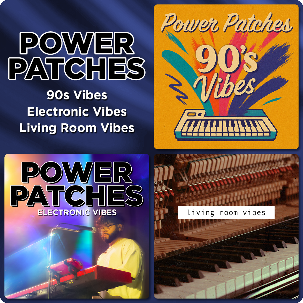 Power Patches Three-pack: 90's Vibes, Electronic Vibes, Living Room Vibes