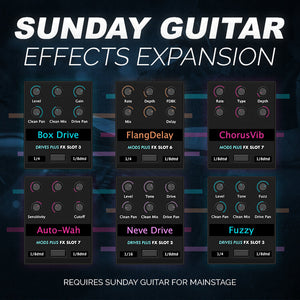 Sunday Guitar Effects Expansion Additional Drives + Modulation FX