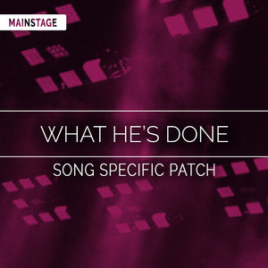 What He's Done Song Specific Patch
